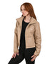 Chamarra casual Beige de mujer Nine West con cuello alto